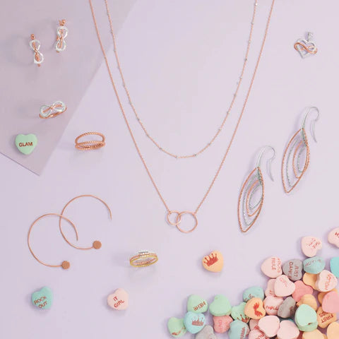 Rosé Orbit Necklace