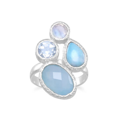 Celestial Serenity Cluster Ring