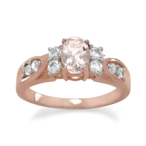 Morganite Glow Ring