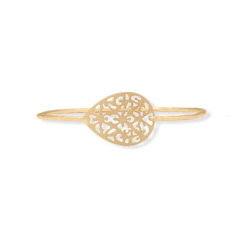 Golden Lace Filigree Bangle