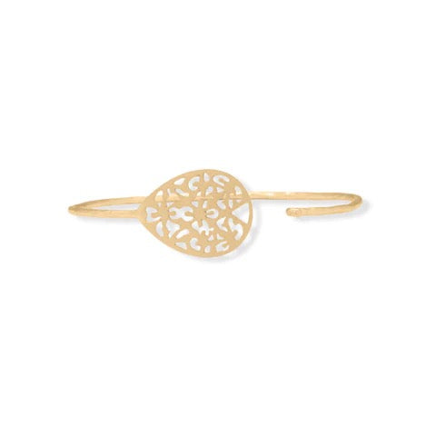 Golden Lace Filigree Bangle