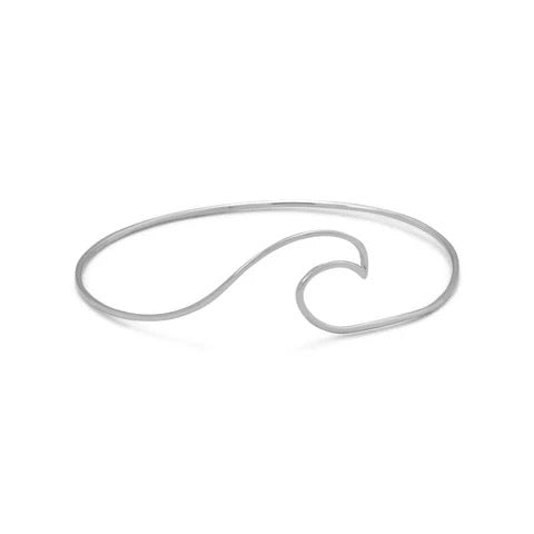 Tidal Embrace Wave Bangle