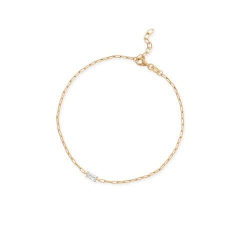 Starlight Baguette Anklet