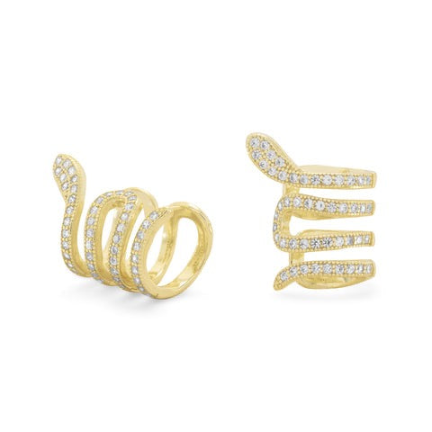 Serpentina CZ Ear Cuffs