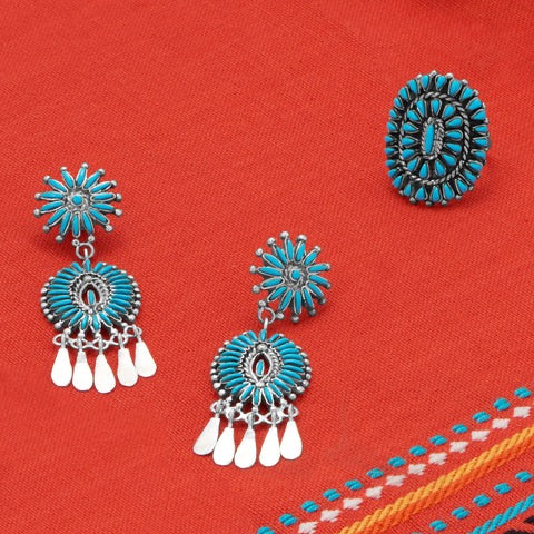 Sol Spirit Turquoise Drop Earrings
