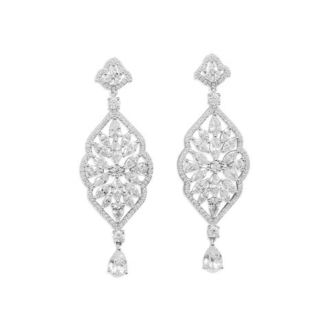 Celeste Marquise CZ Chandelier Earrings