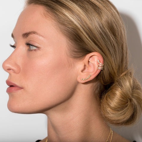 Serpentina CZ Ear Cuffs