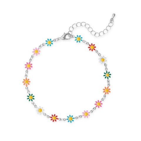 Daisy Dreams Enamel Anklet