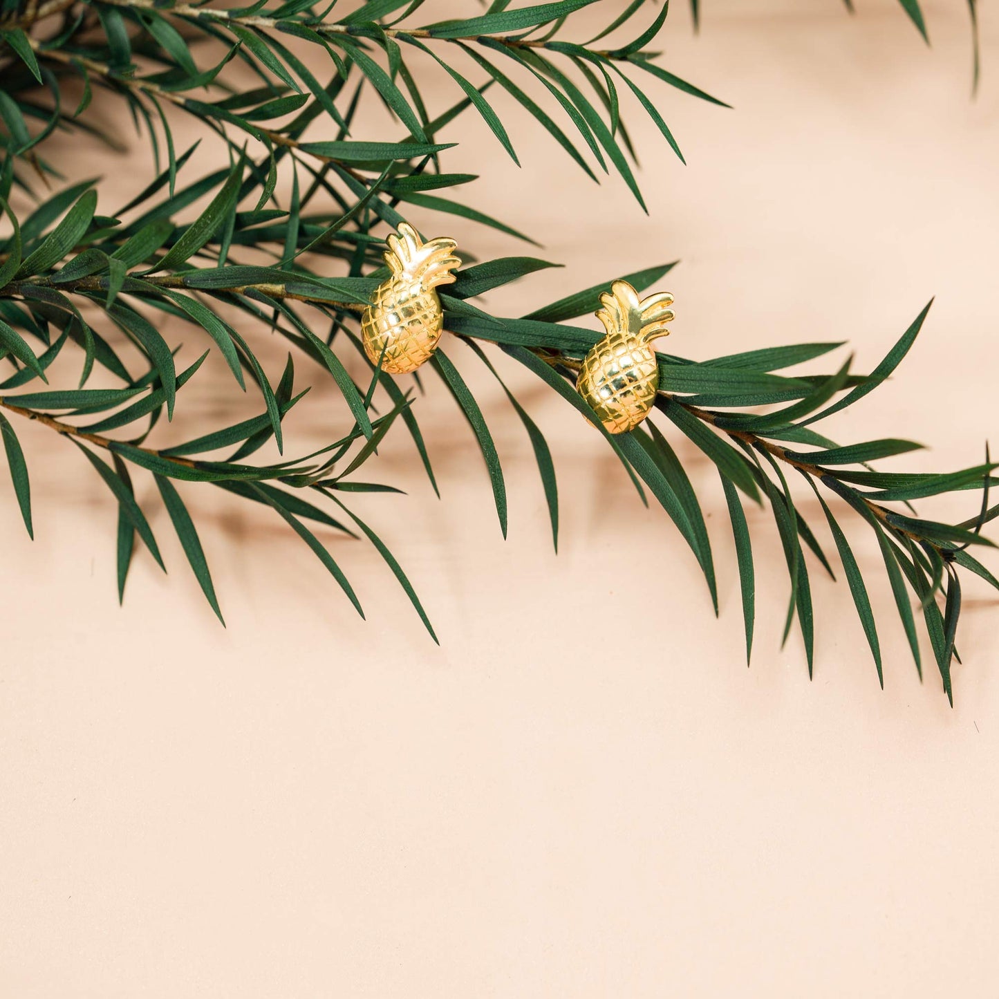 Golden Pineapple Spark Studs